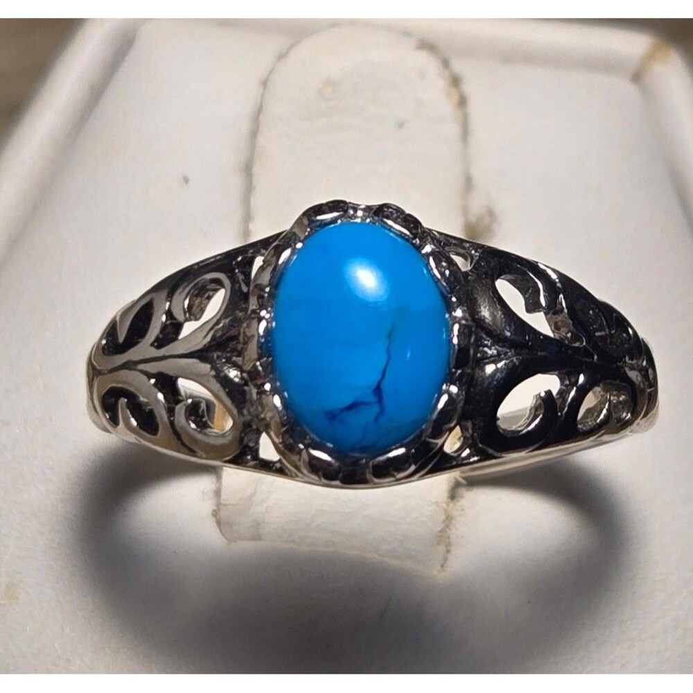 Southwestern vintage sterling silver ring sz 6.5